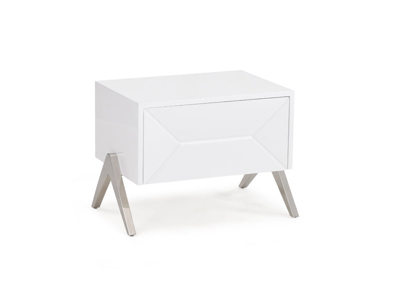 VIG Furniture Modrest Candid Modern White Nightstand VGVCN1109