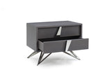 VIG Furniture Modrest Nicola Modern Grey Oak Nightstand VGVCN1708-GRY
