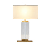 Bethel Gold Table Lamp in Metal & Crystal