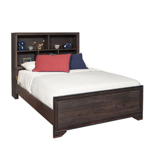 Samuel Lawrence Furniture Kids Twin Bed Bookcase Headboard in Espresso Brown S462-YBR-K13-SAMUEL-LAWRENCE S462-YBR-K13-SAMUEL-LAWRENCE
