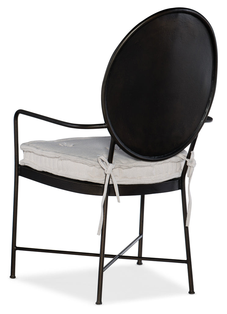 Hooker Furniture - Set of 2 - CiaoBella Casual Ciao Bella Metal Arm Chair in Metal, Fabric and Foam 5805-75400-89