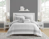 Gibson Grey Queen 9pc Comforter Set