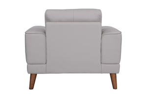 Porter Designs Anzio Top Quality Leather Transitional Chair Cream 02-204C-03-7120