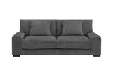 Porter Designs Big Chill Soft Microfiber Contemporary Sofa Gray 01-33C-01-4438