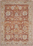Nourison Petra PTR02 Persian Machine Made Power-loomed Indoor only Area Rug Rust 9'3" x 12'7" 99446027184