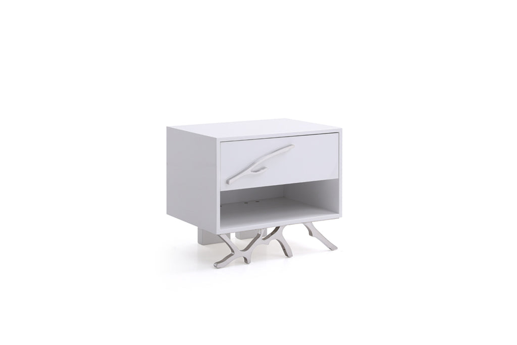 VIG Furniture Modrest Legend Modern White Nightstand VGVCN8111-WHT