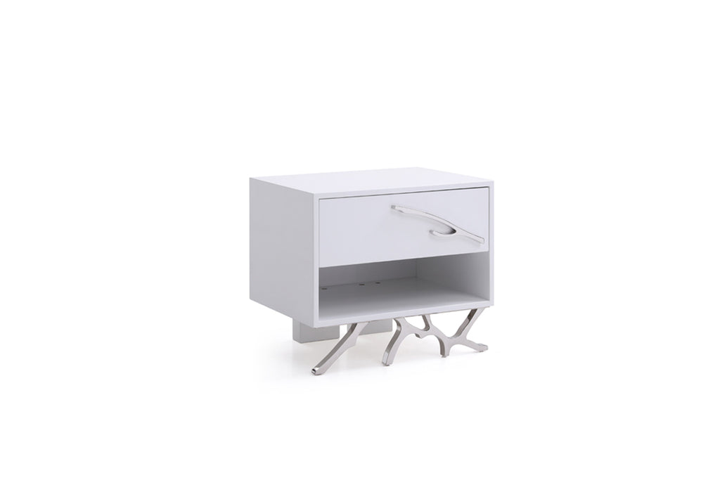VIG Furniture Modrest Legend Modern White Nightstand VGVCN8111-WHT