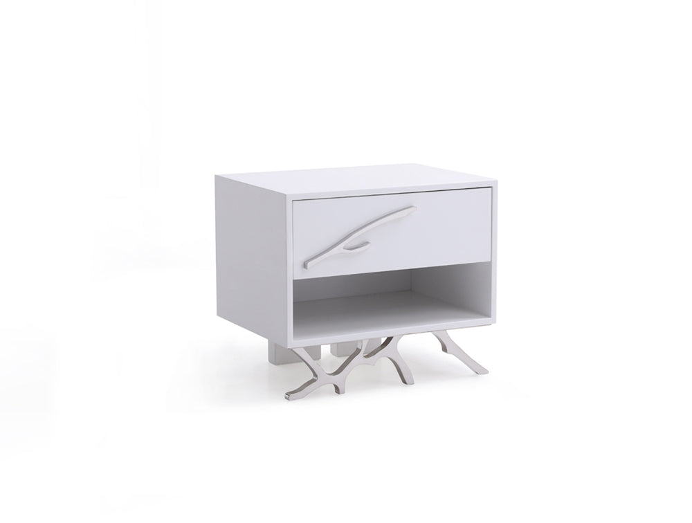 VIG Furniture Modrest Legend Modern White Nightstand VGVCN8111-WHT