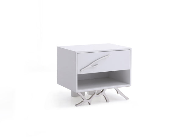 VIG Furniture Modrest Legend Modern White Nightstand VGVCN8111-WHT