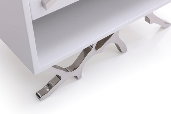 VIG Furniture Modrest Legend Modern White Nightstand VGVCN8111-WHT