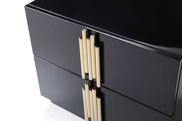 VIG Furniture Modrest Token Modern Black & Gold Bedroom Set VGVCBD815-SET