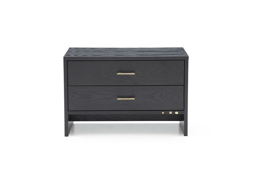 VIG Furniture Modrest Wales Modern Grey Ash 2-Drawer Nightstand VGVCN8910-2
