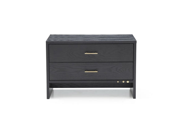 VIG Furniture Modrest Wales Modern Grey Ash 2-Drawer Nightstand VGVCN8910-2