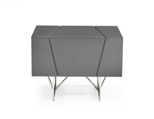 VIG Furniture Modrest Chrysler Modern Grey Nightstand VGVCN8978-GRY