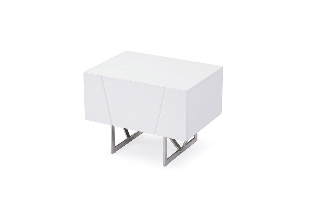 VIG Furniture Modrest Chrysler Modern White Nightstand VGVCN8978-WHT
