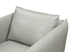 VIG Furniture Divani Casa Tamworth Modern Grey Leather Swivel Chair VGCAN912-7376
