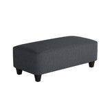 Fusion 100-C Transitional Cocktail Ottoman 100-C Truth or Dare Navy 49" Wide Cocktail Ottoman