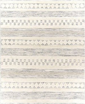 Nairobi NAB-2300 Global Wool Rug NAB2300-810 Black, Cream 100% Wool 8' x 10'