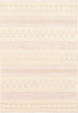 Nairobi NAB-2301 Global Wool Rug NAB2301-576 Pale Pink, Cream 100% Wool 5' x 7'6"