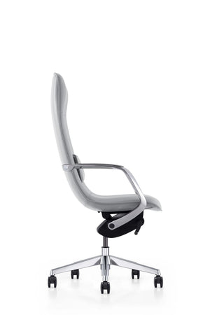 VIG Furniture Modrest Nadella - Modern Black High Back Executive Office Chair VGFUFK003-A-GRY-OC