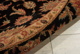 Nourison Living Treasures LI05 Persian Machine Made Loomed Indoor only Area Rug Black 5'10" x ROUND 99446673435