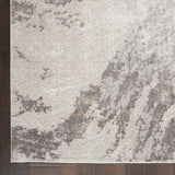 Nourison Sleek Textures SLE03 Machine Made Power-loomed Indoor Area Rug Brown/Ivory 7'10" x 10'6" 99446711571