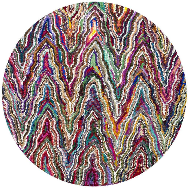 Safavieh Nantucket Hand Tufted 70% Cotton and 30% Polyester Rug NAN312A-4SQ