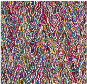 Safavieh Nantucket Hand Tufted 70% Cotton and 30% Polyester Rug NAN312A-4SQ