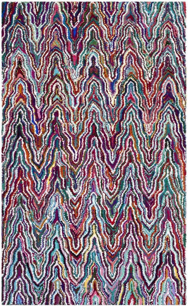 Safavieh Nantucket Hand Tufted 70% Cotton and 30% Polyester Rug NAN312A-4SQ