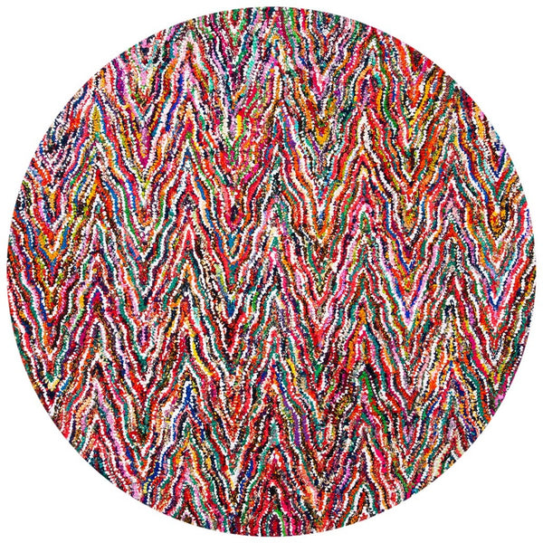 Safavieh Nantucket Hand Tufted 70% Cotton and 30% Polyester Rug NAN312A-4SQ