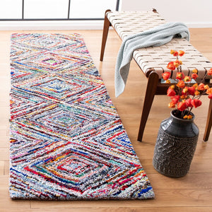 Safavieh Nantucket Hand Tufted 70% Cotton and 30% Polyester Rug NAN314A-4SQ