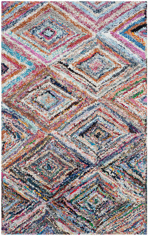 Safavieh Nantucket Hand Tufted 70% Cotton and 30% Polyester Rug NAN314A-4SQ