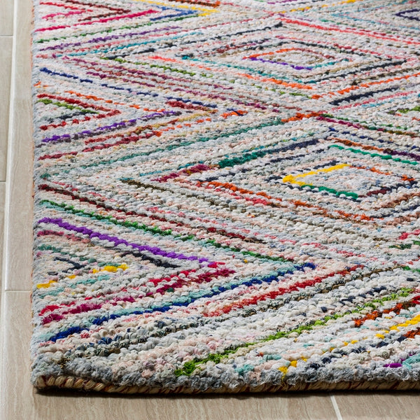 Safavieh Nantucket Hand Tufted 70% Cotton and 30% Polyester Rug NAN314A-4SQ