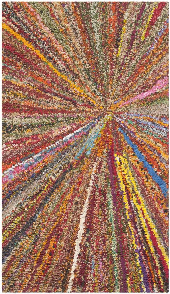 Safavieh Nantucket Hand Tufted 70% Cotton and 30% Polyester Rug NAN319A-4SQ