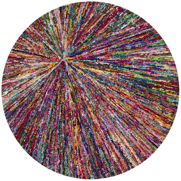 Safavieh Nantucket Hand Tufted 70% Cotton and 30% Polyester Rug NAN319A-4SQ