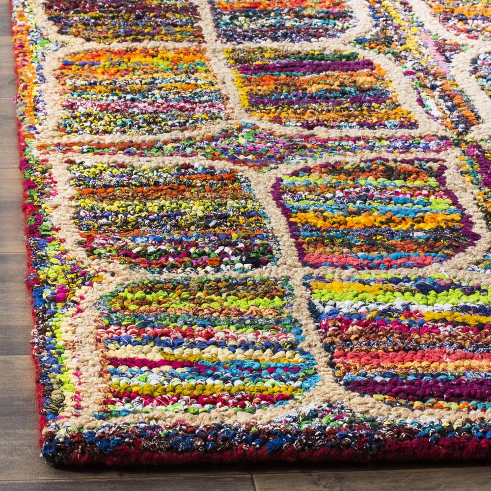 Safavieh Nantucket Hand Tufted 80% Cotton and 20% Jute Rug NAN438A-4SQ