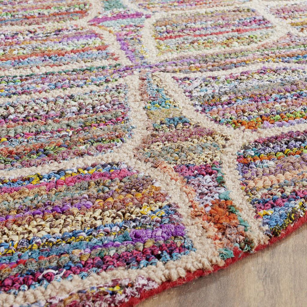 Safavieh Nantucket Hand Tufted 80% Cotton and 20% Jute Rug NAN438A-4SQ