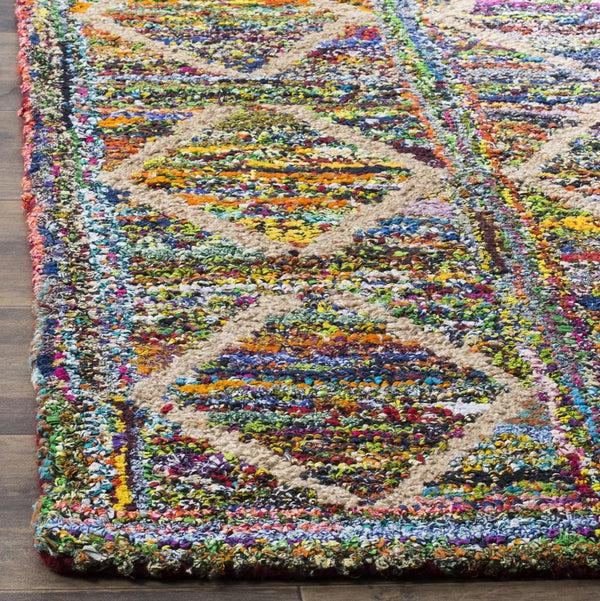 Safavieh Nantucket Hand Tufted 80% Cotton and 20% Jute Rug NAN440A-4R