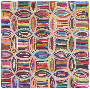 Safavieh Nantucket Hand Tufted 80% Cotton and 20% Jute Rug NAN441A-4SQ