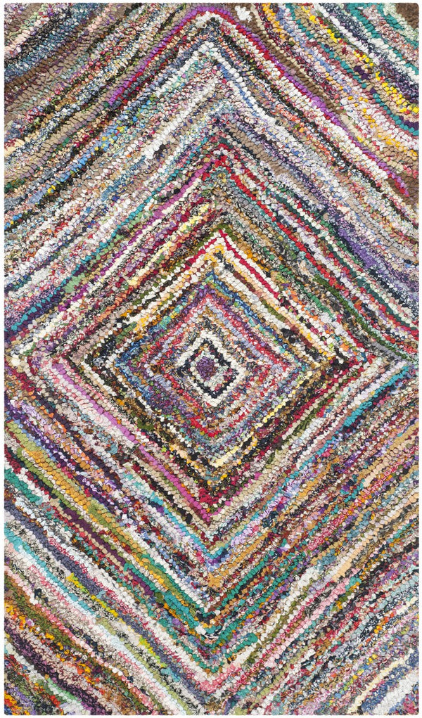 Safavieh Nantucket 513 Hand Tufted 100% Cotton Pile Rug NAN513A-4SQ