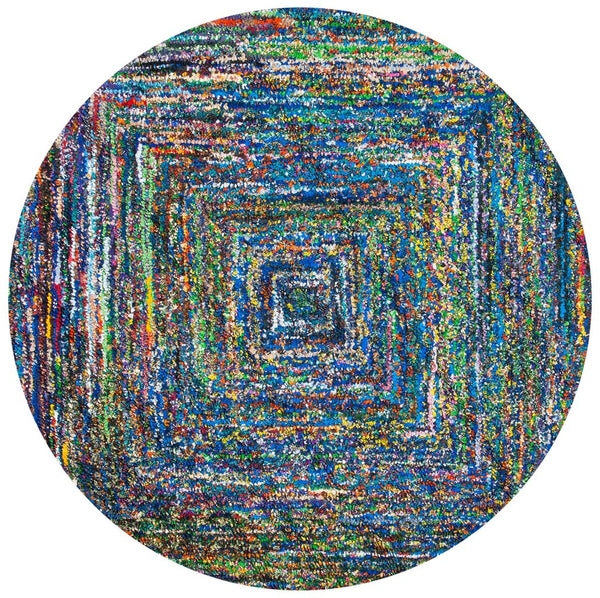 Safavieh Nantucket 513 Hand Tufted 100% Cotton Pile Rug NAN513A-4SQ