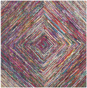 Safavieh Nantucket 513 Hand Tufted 100% Cotton Pile Rug NAN513A-4SQ