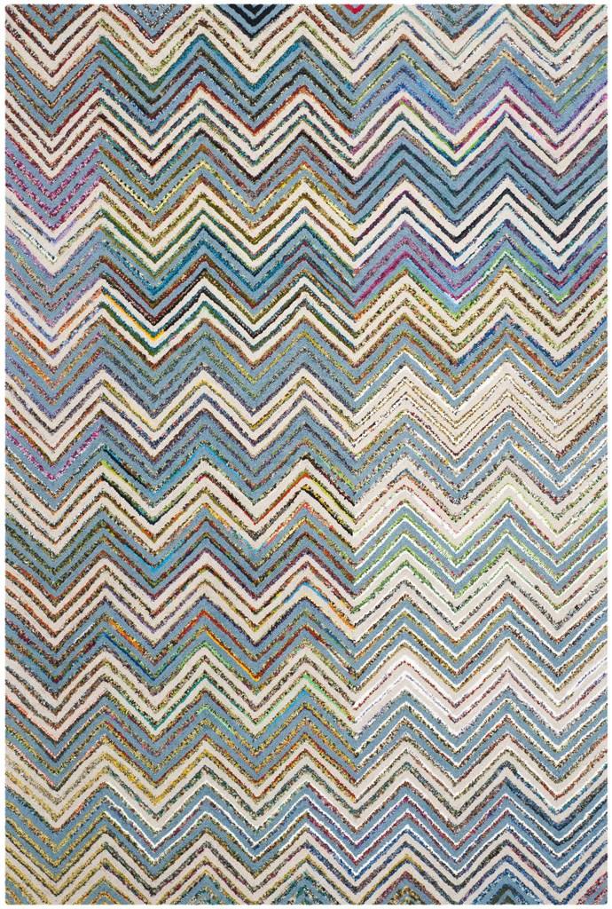 Safavieh Nantucket 601 Hand Tufted 50% Wool and 50% Cotton Rug NAN601A-4SQ