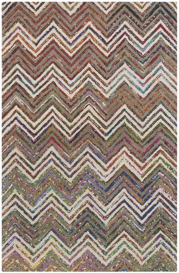 Safavieh Nantucket 601 Hand Tufted 50% Wool and 50% Cotton Rug NAN601B-4SQ