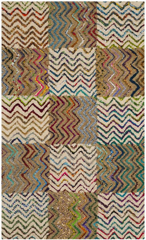 Safavieh Nantucket 602 Hand Tufted 50% Wool and 50% Cotton Rug NAN602A-4SQ