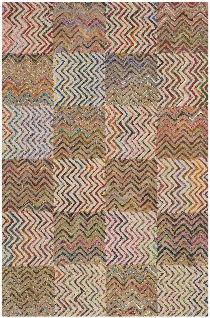 Safavieh Nantucket 602 Hand Tufted 50% Wool and 50% Cotton Rug NAN602A-4SQ
