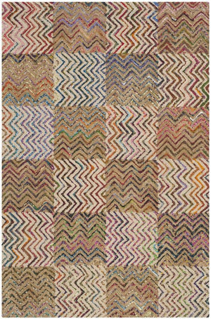 Safavieh Nantucket 602 Hand Tufted 50% Wool and 50% Cotton Rug NAN602A-4SQ