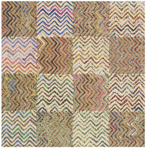 Safavieh Nantucket 602 Hand Tufted 50% Wool and 50% Cotton Rug NAN602A-4SQ