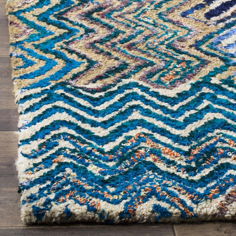 Safavieh Nantucket 602 Hand Tufted 50% Wool and 50% Cotton Rug NAN602A-4SQ