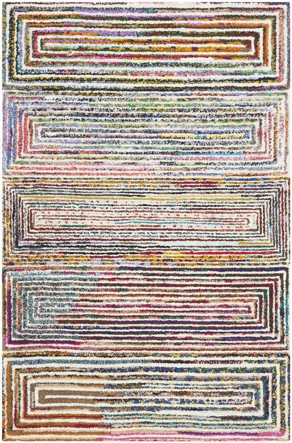 Safavieh Nantucket 604 Hand Tufted 50% Wool and 50% Cotton Rug NAN604A-4SQ